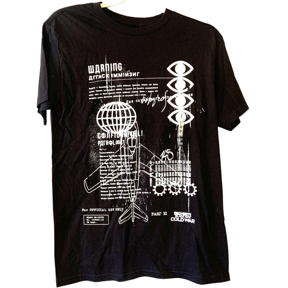 Call of‎ Duty Black Ops Cold War T Shirt Small Graphic NWT
